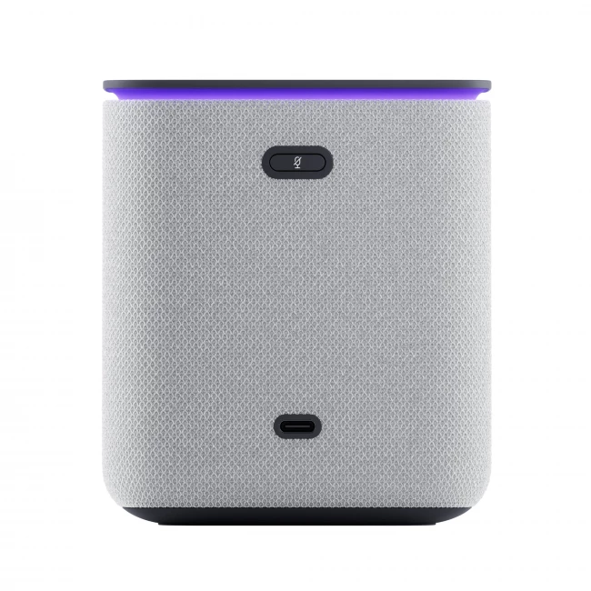 Умная колонка Яндекс Станция Миди с Алисой на YandexGPT, цвет серый, модуль Zigbee для умного дома