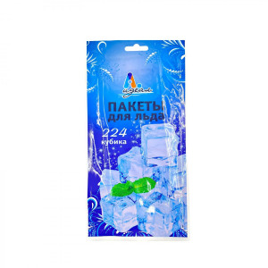 Пакеты для льда Идеал в пакете 224 кубика Пакеты для льда Идеал в пакете 224 кубика