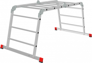Лестница алюминиевая 2 секции (14стп. 3м/выс.) стремянка