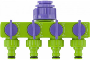 Разветвитель четырёхканальный 1/2"-3/4", регулируемый Palisad Разветвитель четырёхканальный 1/2"-3/4", регулируемый Palisad