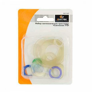 Набор сантех. прокладок д/смесителя "Сантехник №2" в блистере Набор сантех. прокладок д/смесителя "Сантехник №2" в блистере