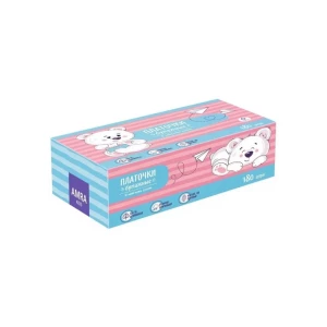 Платочки бумажные детские двухслойные белые в коробке AMRA, 180шт Платочки бумажные детские двухслойные белые в коробке AMRA, 180шт