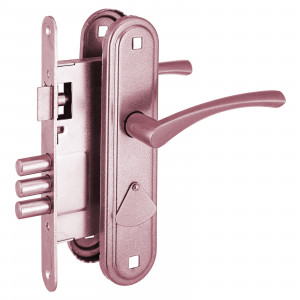 Замок врезной с ручками Омега Замок врезной с ручками Омега