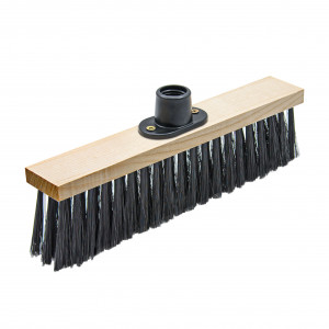Щётка тротуарная 5-ти рядная 275х45мм пластиковая тулейка с резьбой без черенка Щётка тротуарная 5-ти рядная 275х45мм пластиковая тулейка с резьбой без черенка