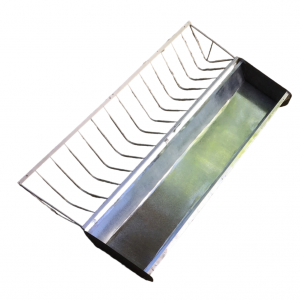 Кормушка большая 100х28см оцинкованная для домашних птиц: кур, уток, гусей