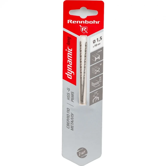Сверло по металлу RENNBOHR DYNAMIC LONG CARD Сверло по металлу RENNBOHR DYNAMIC LONG CARD