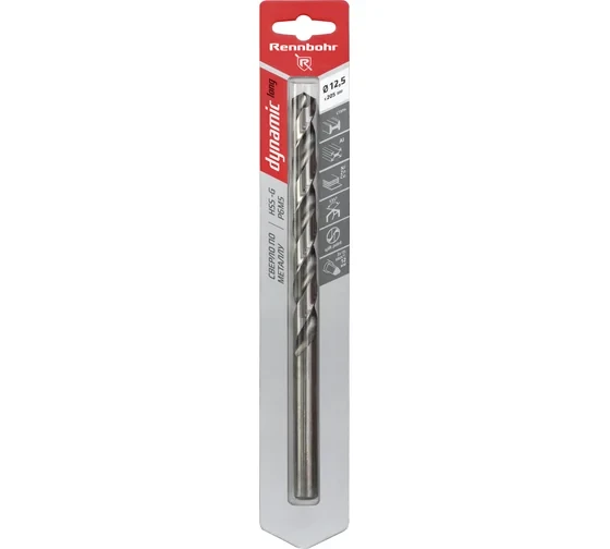 Сверло по металлу RENNBOHR DYNAMIC LONG CARD Сверло по металлу RENNBOHR DYNAMIC LONG CARD