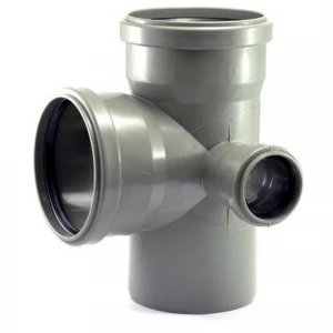 Крестовина внутренняя для канализационных труб двух плоскостная правая Ø110х110х50мм 90° Крестовина внутренняя для канализационных труб двух плоскостная правая Ø110х110х50мм 90°