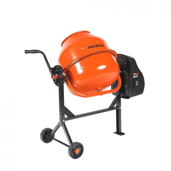 Бетоносмеситель PATRIOT BM 128C, 350 Вт, 120 кг готовой смеси, венец - чугун Бетоносмеситель PATRIOT BM 128C, 350 Вт, 120 кг готовой смеси, венец - чугун