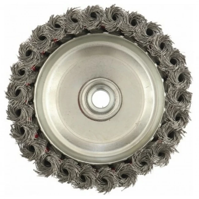 Щётка для УШМ чашка крученая проволока 0,35мм Matrix Щётка для УШМ чашка крученая проволока 0,35мм Matrix