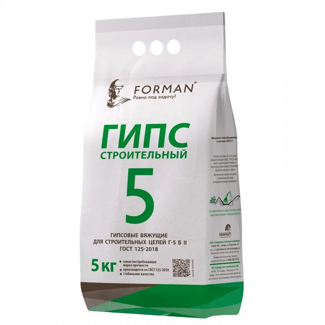 Гипс строительный Форман 5 Гипс строительный Форман 5