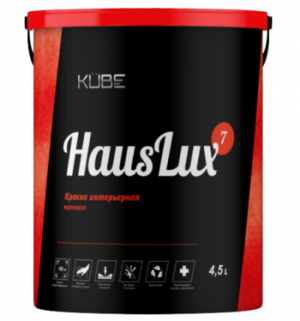 Краска супербелая моющаяся Куб Хауслюкс 7 Краска супербелая моющаяся Куб Хауслюкс 7