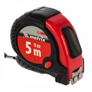 Рулетка в обрезиненном корпусе с магнитом Matrix