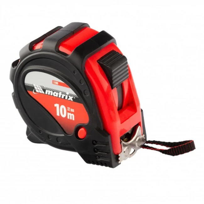 Рулетка в обрезиненном корпусе с магнитом Matrix