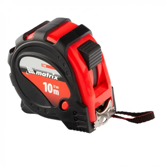 Рулетка в обрезиненном корпусе с магнитом Matrix