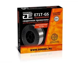Проволока сварочная порошковая E71TGS 1 кг в катушке Goodel Проволока сварочная порошковая E71TGS 1 кг в катушке Goodel