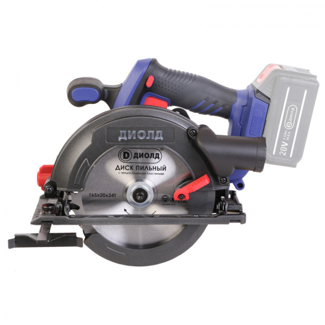 Пила дисковая аккумуляторная АДП-20ЛИ-02 (без батареи и ЗУ) Диолд Пила дисковая аккумуляторная АДП-20ЛИ-02 (без батареи и ЗУ) Диолд