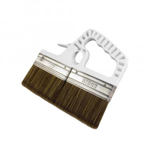 Кисть плоская №8 (200мм) д/лака темный ворс Black Edition DECOR