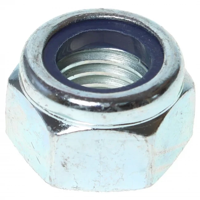 Гайка шестигранная с нейлоновым кольцом Гайка шестигранная с нейлоновым кольцом