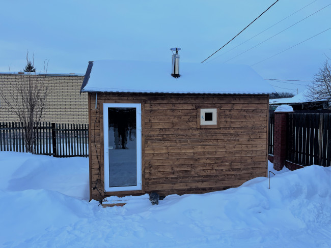 Баня каркасная 12 и 15 квадратов "Под ключ" (3х4, 3х5 м)