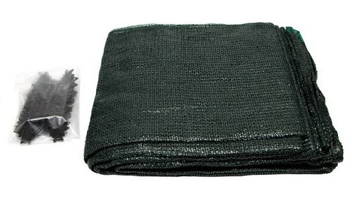 Сетка для притенения зелёная (55%) 4х6м ( с клипс 21шт) 