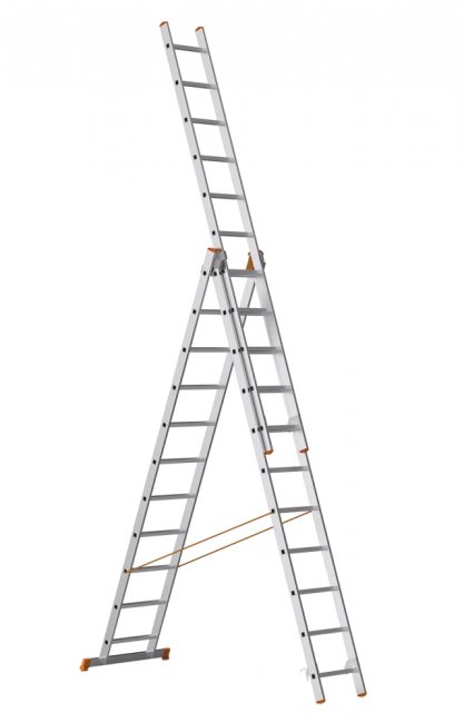 Лестница алюминиевая 3 секции (11стп. 5,19/выс.)