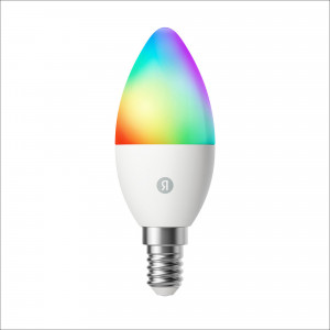 Умная лампочка Яндекс, Е14, RGB, 520 Лм, Matter over WiFi