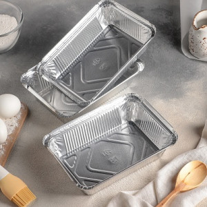 Форма для выпечки из фольги 490мл набор 2шт Форма для выпечки из фольги 490мл набор 2шт