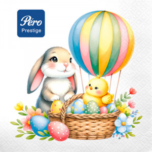 Салфетки Pero Prestige 33х33 Пасхальное чудо 3 слоя 20 листов Салфетки Pero Prestige 33х33 Пасхальное чудо 3 слоя 20 листов