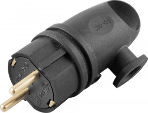 Вилка каучуковая с заземлением Вилка каучуковая с заземлением