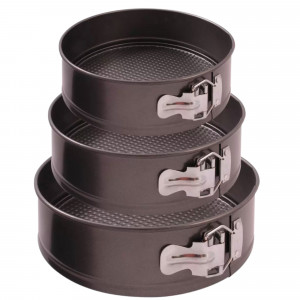 Форма для выпечки набор из разъёмных форм 3шт, диаметр 20,22,24 см Форма для выпечки набор из разъёмных форм 3шт, диаметр 20,22,24 см