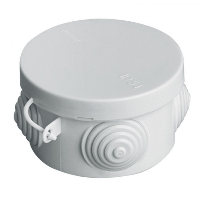 Коробка распаячная TDM ОП D85х40мм крышка IP54 4вх