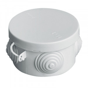 Коробка распаячная TDM ОП D65х40мм крышка IP54 4 входа Коробка распаячная TDM ОП D65х40мм крышка IP54 4 входа