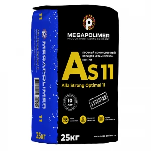 Плиточный клей Мегаполимер As11 Optima Плиточный клей Мегаполимер As11 Optima