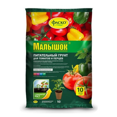 Грунт для томатов и перцев Малышок ФАСКО
