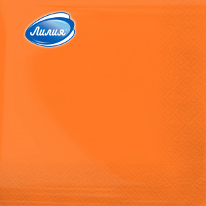 Салфетки Лилия 33х33 Оранжевый 2сл 20л