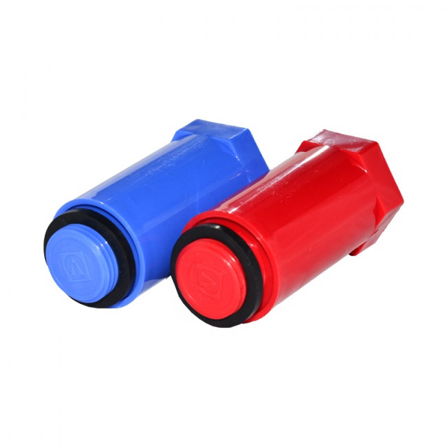 Комплект заглушек монтажных д/испытания давления 1/2"полипропилен, синяя+красная (уп.2шт)