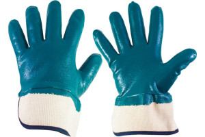 Перчатки нитриловые манжет Крага Перчатки нитриловые манжет Крага