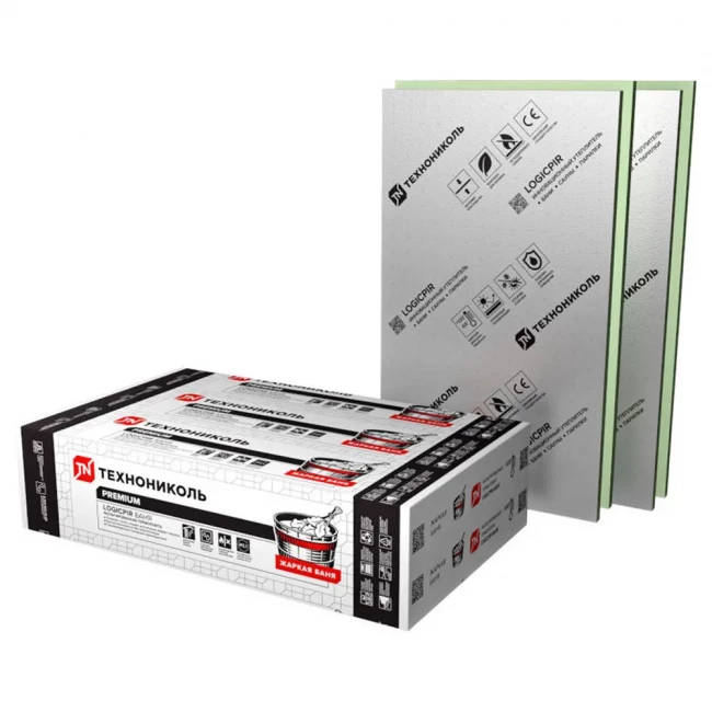 Утеплитель Техноплекс LOGICPIR Ф/Ф Баня Утеплитель Техноплекс LOGICPIR Ф/Ф Баня