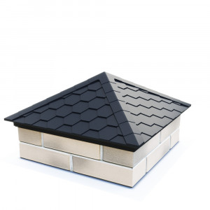 Колпак полимерпесчанный (1,5 кирпича) Графит ZKING Колпак полимерпесчанный (1,5 кирпича) Графит ZKING