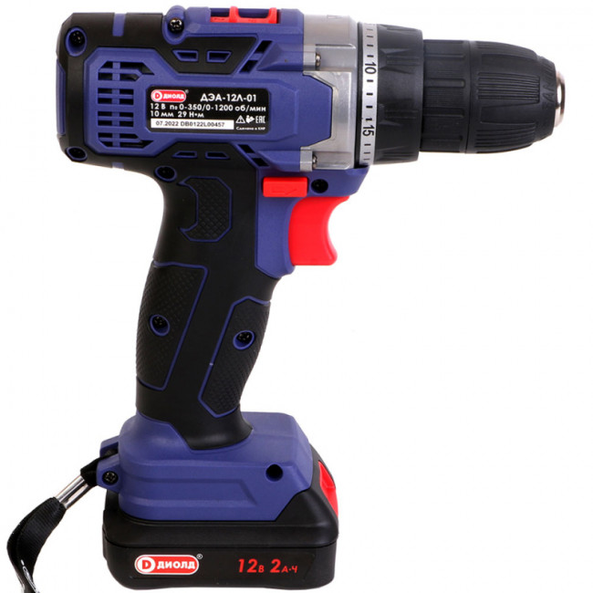 Аккумуляторная дрель-шуруповерт Диолд ДЭА-12Л-01 Аккумуляторная дрель-шуруповерт Диолд ДЭА-12Л-01