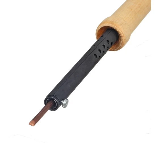 Паяльник электрический ЭПСН-03-65/220 деревянная ручка