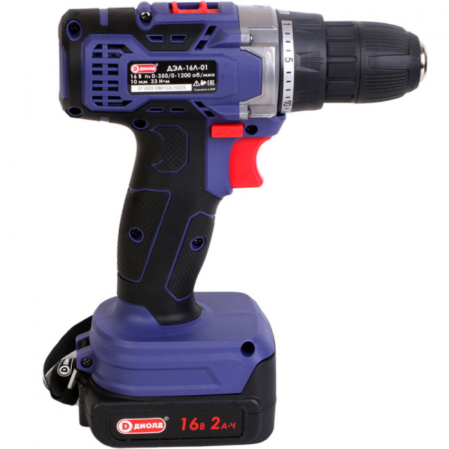 Аккумуляторная дрель-шуруповерт Диолд ДЭА-16Л-01 Аккумуляторная дрель-шуруповерт Диолд ДЭА-16Л-01