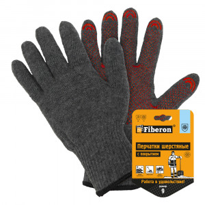 Перчатки вязаные шерстяные Fiberon Перчатки вязаные шерстяные Fiberon