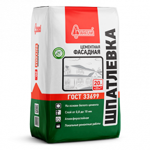 Шпаклёвка цементная СТАРАТЕЛИ ФАСАДНО-ФИНИШНАЯ белая (20кг) Шпаклёвка цементная СТАРАТЕЛИ ФАСАДНО-ФИНИШНАЯ белая (20кг)