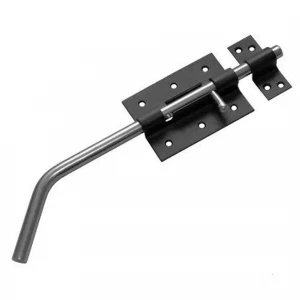 Засов с проушиной гаражный "Домарт" ЗГ-300 черный Засов с проушиной гаражный "Домарт" ЗГ-300 черный