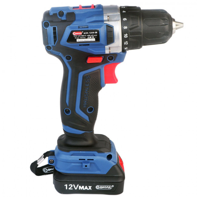 Аккумуляторная дрель-шуруповерт Диолд ДЭА-12ЛИ-08 Аккумуляторная дрель-шуруповерт Диолд ДЭА-12ЛИ-08