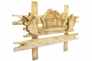 Вешалка "ДОМИК" резная Вешалка "ДОМИК" резная