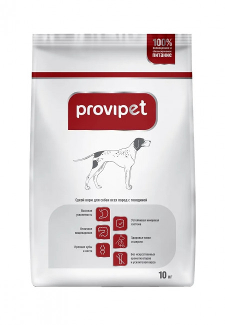 Корм для собак всех пород ProviPet говядина 10кг