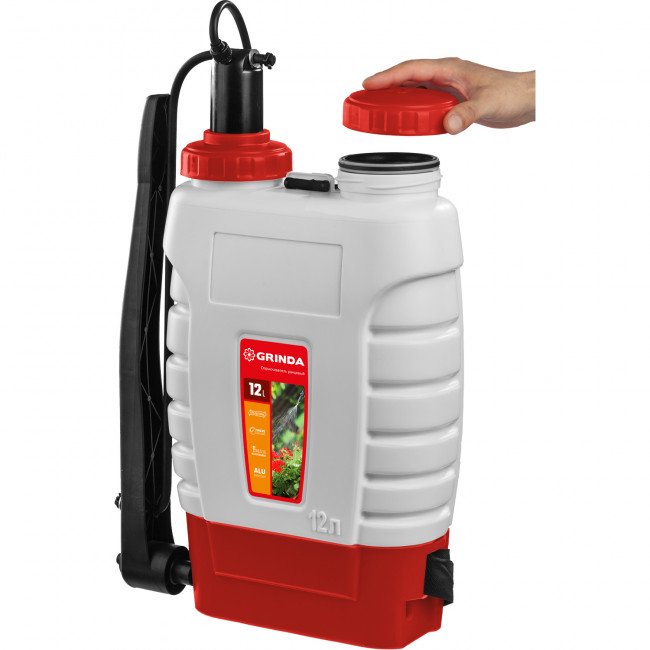 Опрыскиватель GRINDA KS-12, ранцевый 12 л, с телескопическим удлинителем Опрыскиватель GRINDA KS-12, ранцевый 12 л, с телескопическим удлинителем